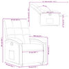 vidaXL Fauteuil inclinable Gris clair Tissu