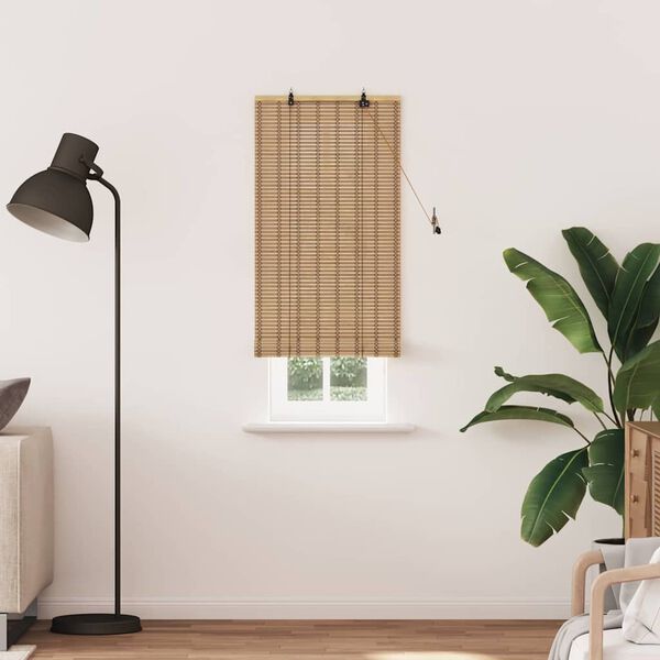 vidaXL Store enrouleur avec des rideaux Nature 60 x 220 cm Bambou
