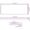 vidaXL Appui de fen&ecirc;tre Bois Brun 160 x 50 x 4,5 cm PVC