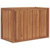 vidaXL Lit sur&eacute;lev&eacute; 100x50x70 cm Bois de teck solide