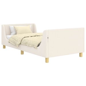 vidaXL Cadre de lit pour enfants avec t&ecirc;te de lit Cr&egrave;me 80 x 200 cm