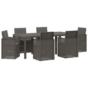 vidaXL Ensemble de salle &agrave; manger pour jardin 7 pc PP