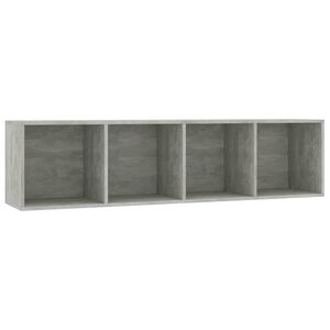 vidaXL Biblioth&egrave;que/Meuble TV Gris b&eacute;ton 143x30x36 cm