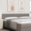 vidaXL T&ecirc;te de lit LED avec des lumi&egrave;res &agrave; LED Taupe 200 cm Polyester