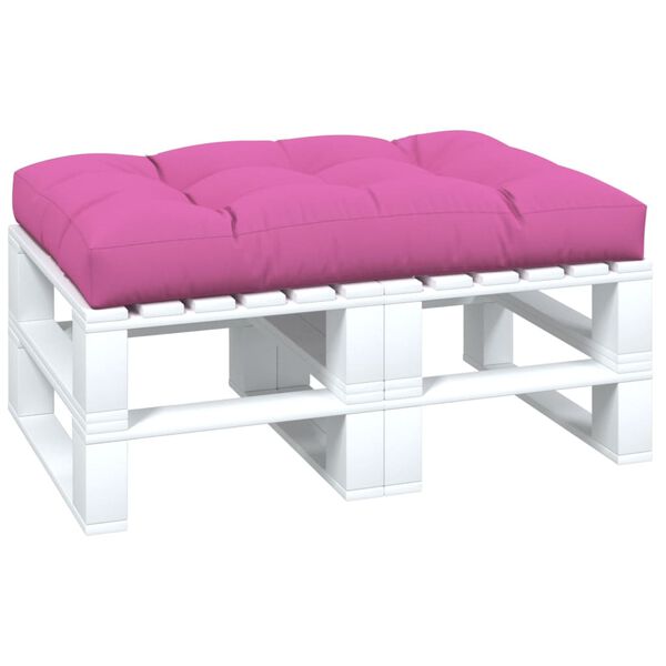 vidaXL Coussin de palette Rose 120x80x12 cm tissu