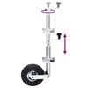 vidaXL Roue jockey 48 mm avec 1 pince divis&eacute;e et des cales de roue