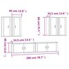 vidaXL Ensemble de meubles TV 6 pcs Ch&ecirc;ne fum&eacute; Bois d'ing&eacute;nierie