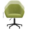 vidaXL Chaises pivotantes &agrave; manger lot de 2 vert clair velours