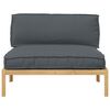 vidaXL Ensemble de Canap&eacute;s avec coussin Anthracite 120 x 92 x 69 cm
