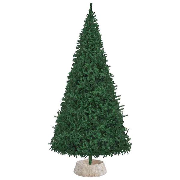 vidaXL Collier de sapin de No&euml;l Blanc 90 x 90 x 28 cm Jacinthe d'eau