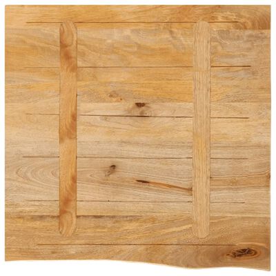 vidaXL Dessus de table à bord vivant 40x40x2,5 cm bois massif manguier