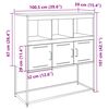 vidaXL Buffet blanc 100,5x39x107 cm acier