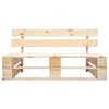 vidaXL Canap&eacute; de jardin palette avec coussins sable Pin&egrave;de