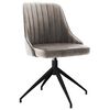 vidaXL Chaises &agrave; manger lot de 4 Gris clair Velours