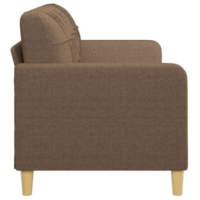 vidaXL Canapé à 3 places Marron 180 cm Tissu