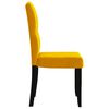 vidaXL Chaises &agrave; manger lot de 2 Jaune Velours