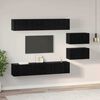 vidaXL Ensemble meuble TV 6 pcs Ch&ecirc;ne noir Bois d'ing&eacute;nierie