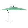 vidaXL Parasol de jardin avec m&acirc;t en acier vert 290x290x238 cm