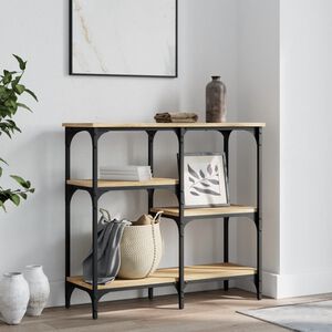 vidaXL Table console Ch&ecirc;ne Sonoma 80x29x75 cm Bois d'ing&eacute;nierie