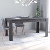 vidaXL Table de salle &agrave; manger Gris 160 x 80 x 76 cm Agglom&eacute;r&eacute;