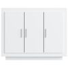 vidaXL Buffet blanc 92x35x75 cm bois d’ingénierie