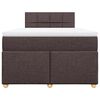 vidaXL Sommier &agrave; lattes de lit avec matelas Marron fonc&eacute; 120x200 cm