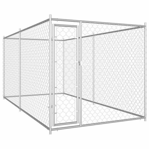 vidaXL Chenil d'ext&eacute;rieur pour chiens 382x192x185 cm