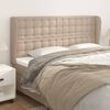 vidaXL T&ecirc;te de lit avec oreilles Cappuccino 183x23x118/128 cm