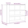 vidaXL Armoire murale ch&ecirc;ne sonoma 75x35x60 cm bois d'ing&eacute;nierie