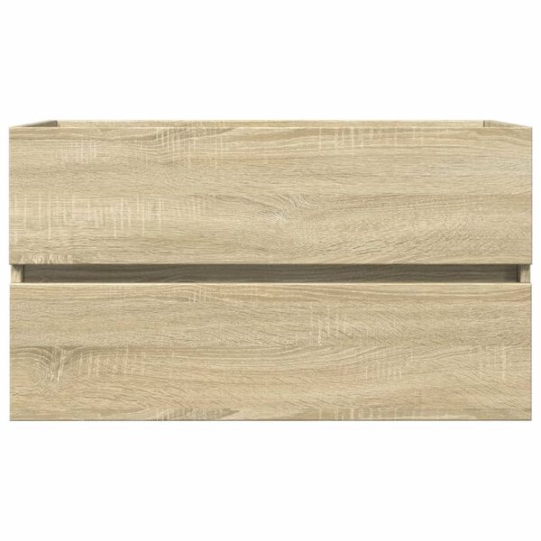vidaXL Armoire d'&eacute;vier ch&ecirc;ne sonoma 80x38,5x45 cm Bois d'ing&eacute;nierie