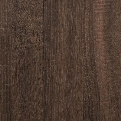 vidaXL Cadre de lit chêne marron 120x200 cm bois d'ingénierie