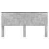 vidaXL T&ecirc;te de lit Gris b&eacute;ton 200 cm Bois d'ing&eacute;nierie