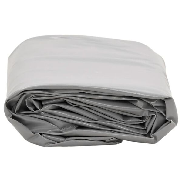 vidaXL B&acirc;che gris &Oslash; 2,4 m 650 g/m&sup2;