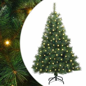 vidaXL Sapin de No&euml;l artificiel avec 150 LED Vert 120 cm PE et PVC