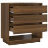 vidaXL Buffet Chêne marron 70x41x75 cm Bois d'ingénierie