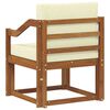 vidaXL Canap&eacute; d&rsquo;ext&eacute;rieur Bois d'acacia massif et polyester Naturel