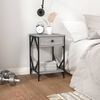 vidaXL Table de chevet sonoma gris 40x42x60 cm bois d'ing&eacute;nierie