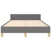 vidaXL Cadre de lit sans matelas gris foncé 120x200 cm tissu