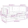vidaXL Canapés d'angle avec coussins 2 pcs bois de pin imprégné