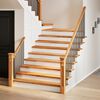 vidaXL Marches d'escalier 16 pcs marron clair 120x30x2 cm ch&ecirc;ne massif