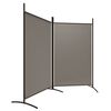 vidaXL Cloison de s&eacute;paration 2 panneaux Anthracite 175x180 cm Tissu