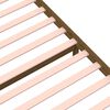 vidaXL Cadre de lit sans matelas marron miel bois massif 75x190 cm