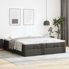 VidaXL Cadre de lit ottoman avec matelas noir 200x200 cm similicuir