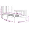 vidaXL Cadre de lit sans matelas 90x200 cm bois de pin massif