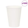 vidaXL Tasses à café en papier 1000 pcs 12oz 300ml blanc