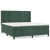 vidaXL Sommier &agrave; lattes de lit et matelas Vert fonc&eacute; 160x200cm Velours