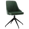vidaXL Chaises &agrave; manger lot de 6 vert fonc&eacute; velours