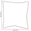 vidaXL Oreiller avec oreiller 2 pcs Blanc 61 x 41 x 20 cm Polyester