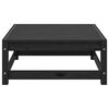 vidaXL Salon de jardin 2 pcs avec coussins Noir Bois de pin massif