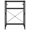 vidaXL Cadre de lavabo de salle de bain Noir 59x38x83 cm Fer